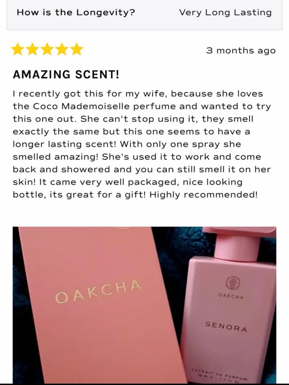OAKCHA Senora Extrait De Parfum NEW - Picture 4 of 5